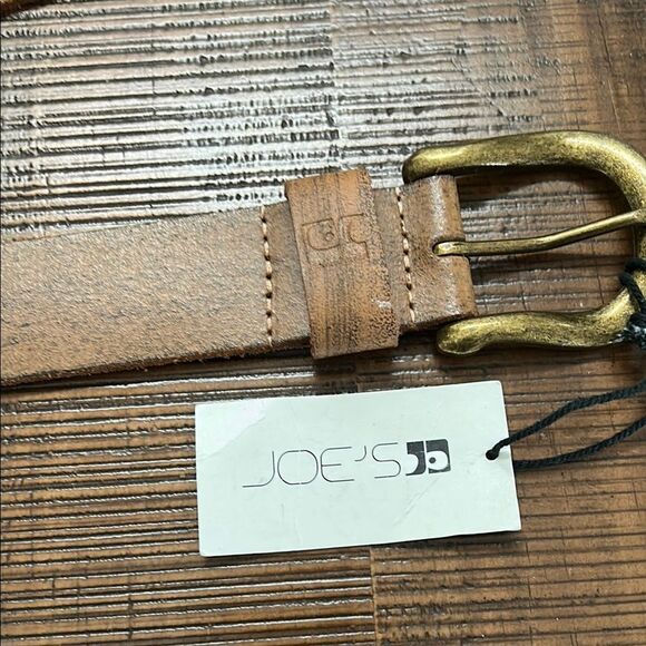 Studded Tan Joes Leather Belt - Picture 2 of 3
